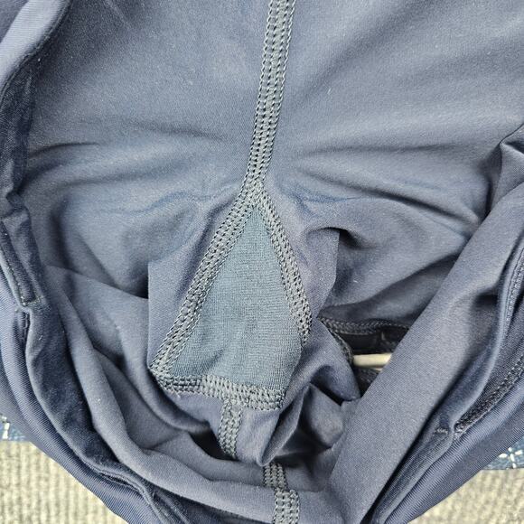 Lululemon Pace Setter Skirt Womens 4 Sashiko Blue Run Athletic Pleated Preppy - Picture 6 of 6